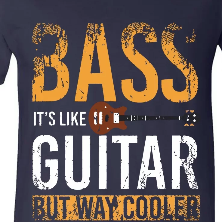 Bass Guitar Player Bassist Gift Bass Guitar V-Neck T-Shirt