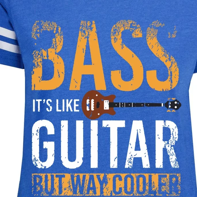 Bass Guitar Player Bassist Gift Bass Guitar Enza Ladies Jersey Football T-Shirt