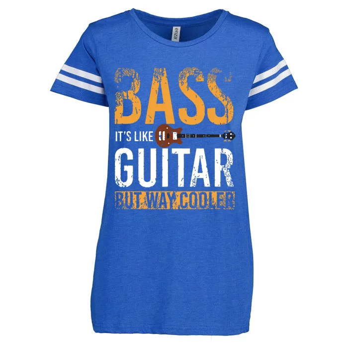 Bass Guitar Player Bassist Gift Bass Guitar Enza Ladies Jersey Football T-Shirt