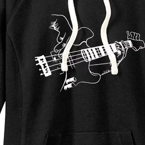 Bass Guitar Player Music Guitarist Musician Rock Women's Fleece Hoodie