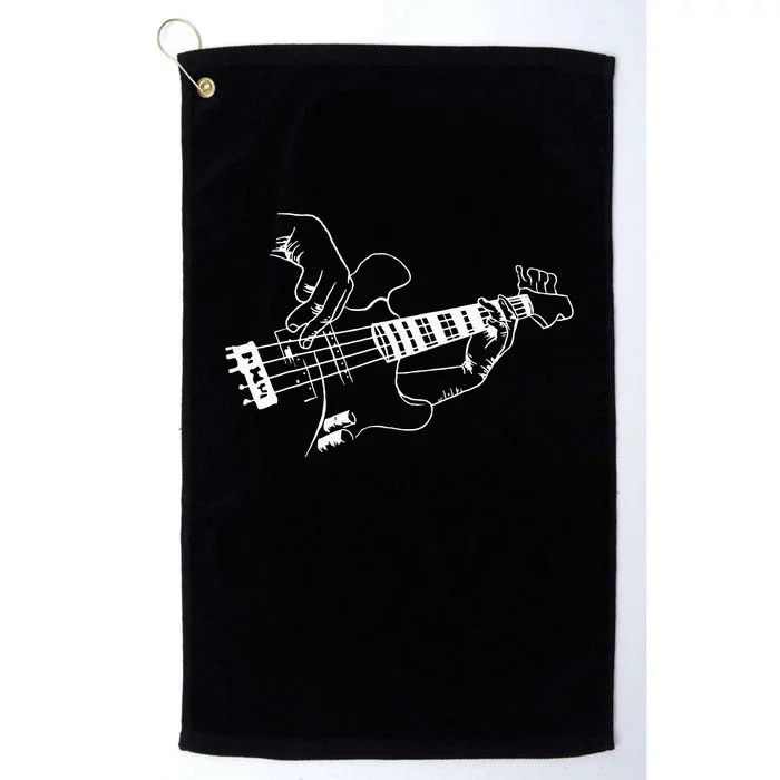 Bass Guitar Player Music Guitarist Musician Rock Platinum Collection Golf Towel