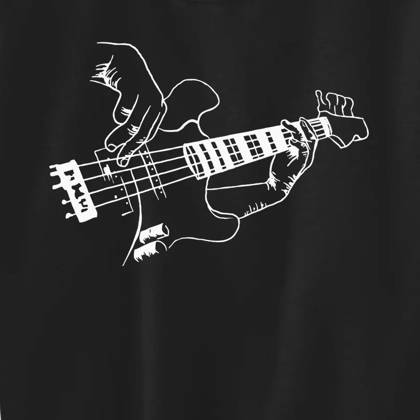 Bass Guitar Player Music Guitarist Musician Rock Kids Sweatshirt