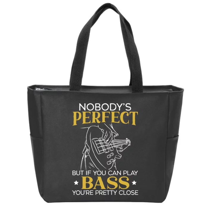 Bass Guitar Player Bassist Guitarist Musician Music Zip Tote Bag