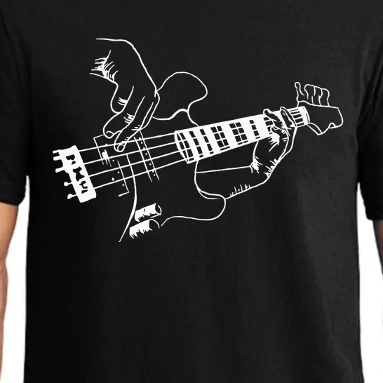 Bass Guitar Player Music Guitarist Musician Rock Cool Gift Pajama Set