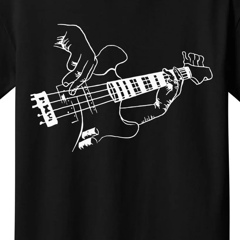 Bass Guitar Player Music Guitarist Musician Rock Cool Gift Kids T-Shirt