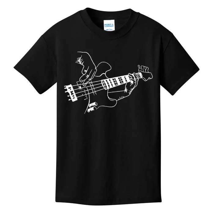 Bass Guitar Player Music Guitarist Musician Rock Cool Gift Kids T-Shirt