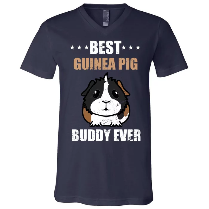 Best Guinea Pig Buddy Ever V-Neck T-Shirt