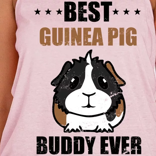 Best Guinea Pig Buddy Ever Women's Knotted Racerback Tank