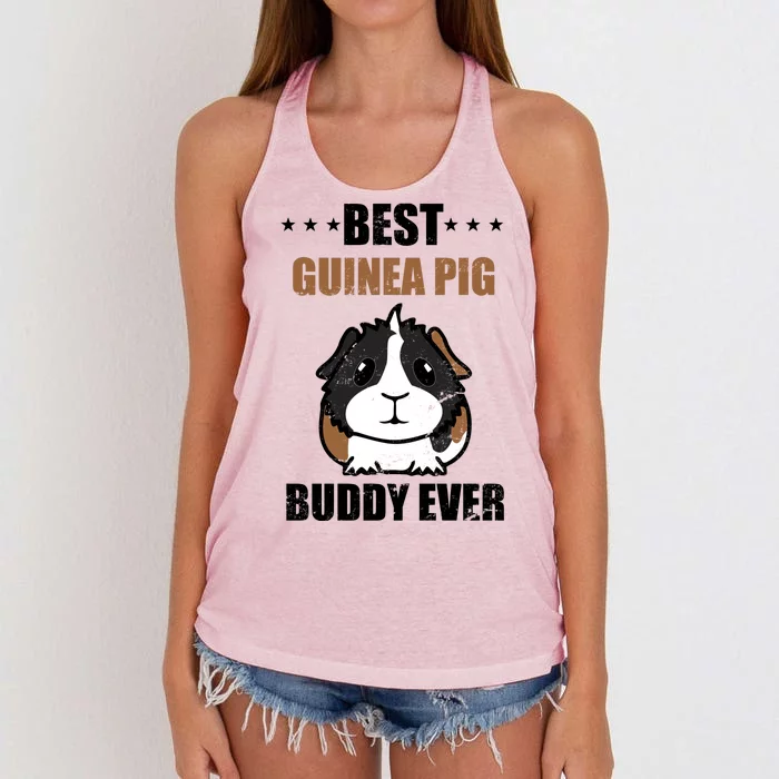 Best Guinea Pig Buddy Ever Women's Knotted Racerback Tank