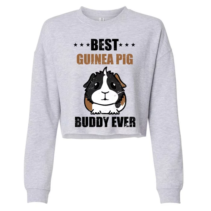 Best Guinea Pig Buddy Ever Cropped Pullover Crew