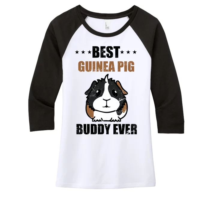 Best Guinea Pig Buddy Ever Women's Tri-Blend 3/4-Sleeve Raglan Shirt