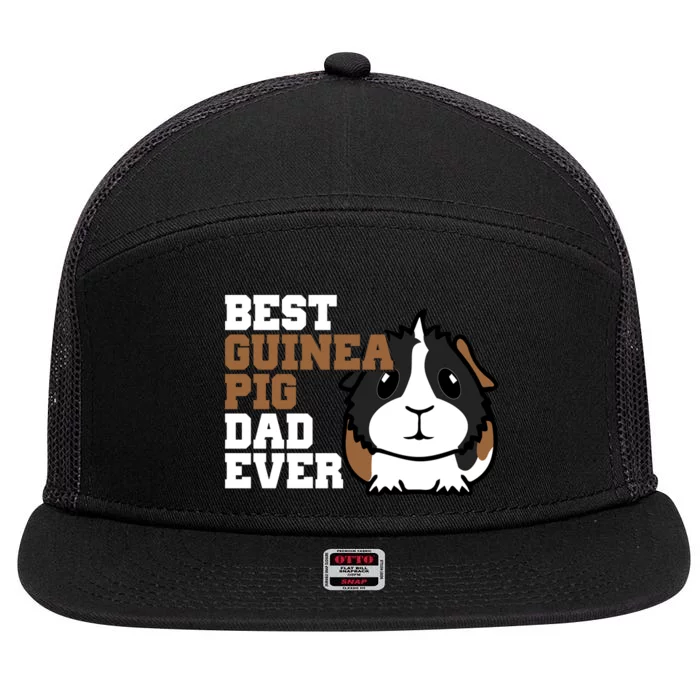 Best Guinea Pig Dad Ever 7 Panel Mesh Trucker Snapback Hat