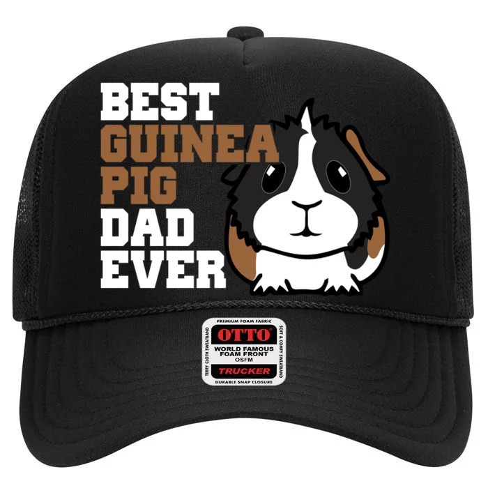 Best Guinea Pig Dad Ever High Crown Mesh Trucker Hat