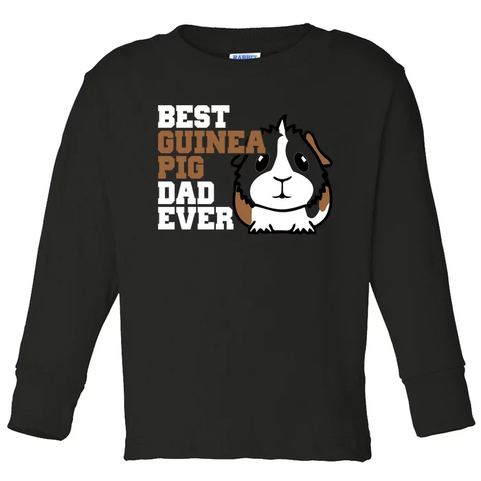 Best Guinea Pig Dad Ever Toddler Long Sleeve Shirt