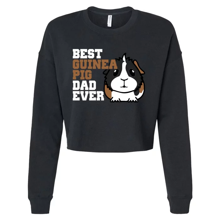 Best Guinea Pig Dad Ever Cropped Pullover Crew