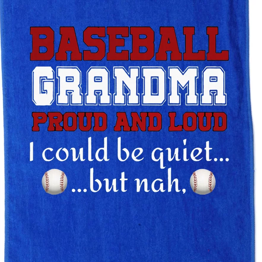 Baseball Grandma Proud And Loud Women Platinum Collection Golf Towel