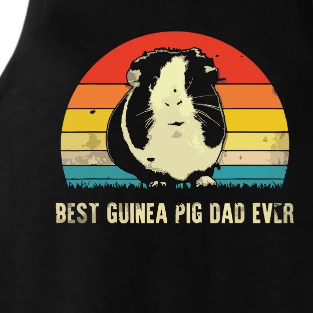 Best Guinea Pig Dad Ever Funny Guinea Pig Daddy Ladies Tri-Blend Wicking Tank