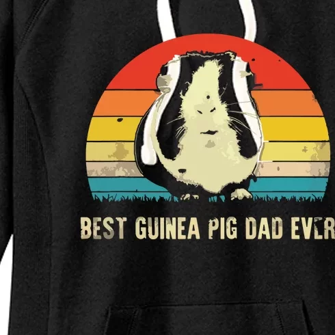 Best Guinea Pig Dad Ever Funny Guinea Pig Daddy Women's Fleece Hoodie