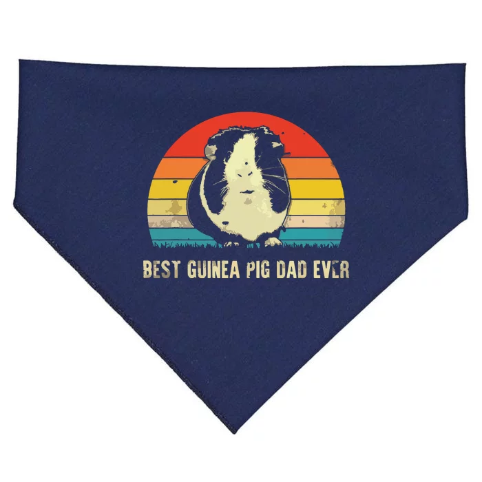 Best Guinea Pig Dad Ever Funny Guinea Pig Daddy USA-Made Doggie Bandana