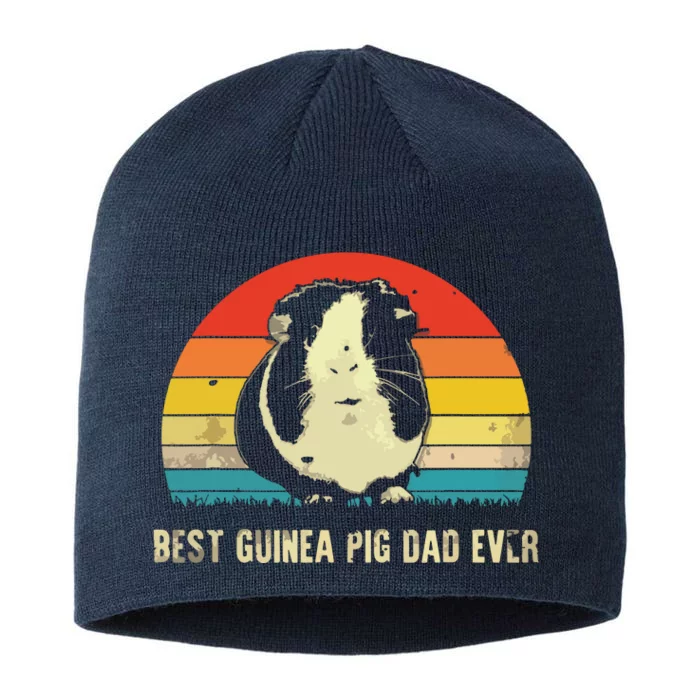 Best Guinea Pig Dad Ever Funny Guinea Pig Daddy 8 1/2in Sustainable Knit Beanie