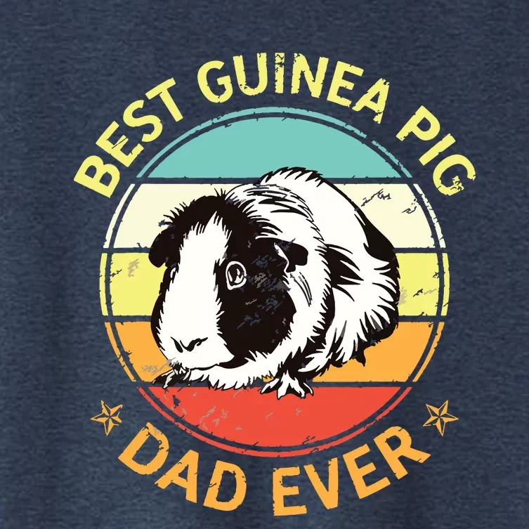 Best Guinea Pig Dad Ever Shirts Funny Guinea Pig Daddy Father Women's Crop Top Tee