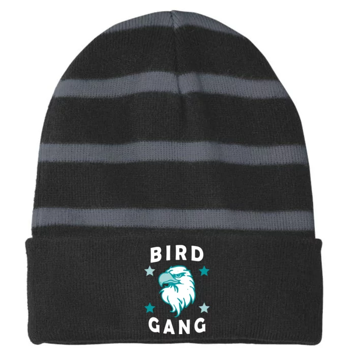 Bird Gang Philadelphia Pride Striped Beanie with Solid Band