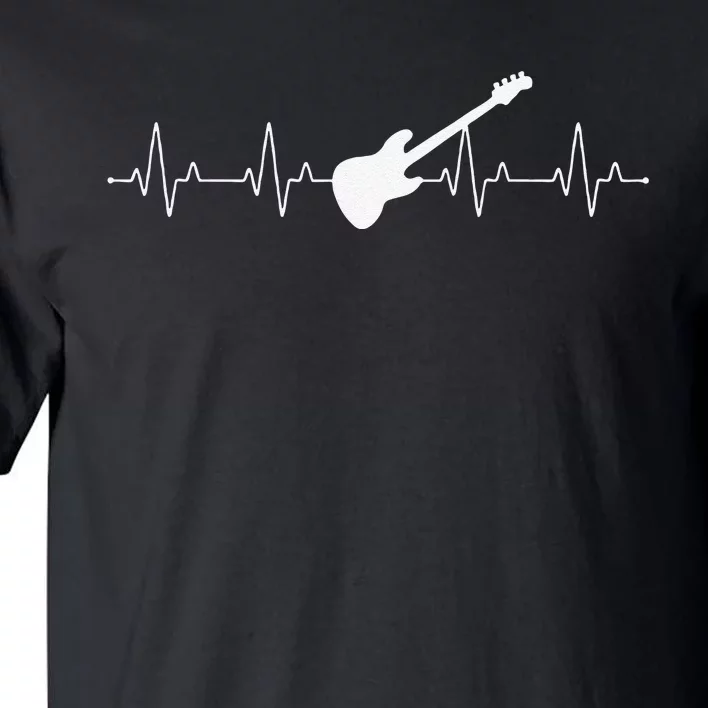 Bass Guitar Player Heartbeat Musical Instrument Bass Guitar Tall T-Shirt