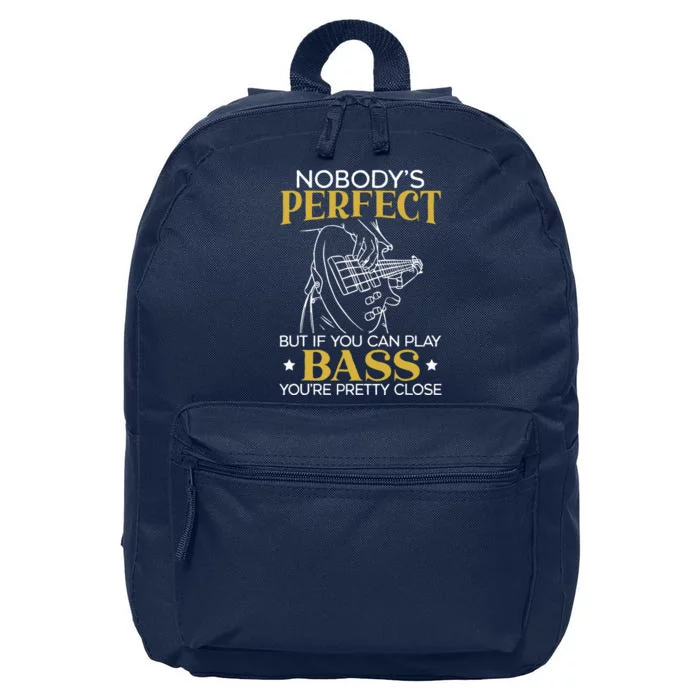 Bass Guitar Player Bassist Guitarist Musician Music 16 in Basic Backpack