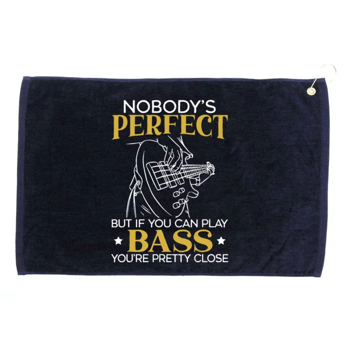 Bass Guitar Player Bassist Guitarist Musician Music Grommeted Golf Towel