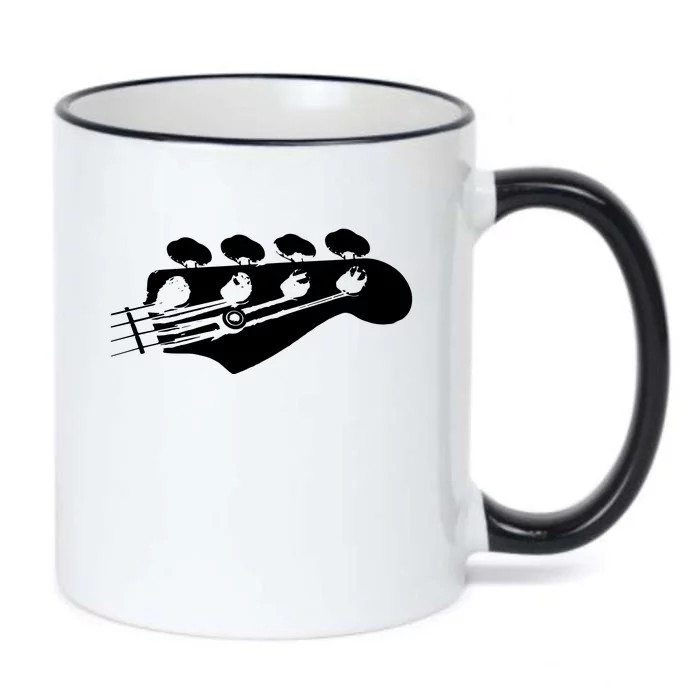 Bass Guitar Player Bassist Gift Black Color Changing Mug