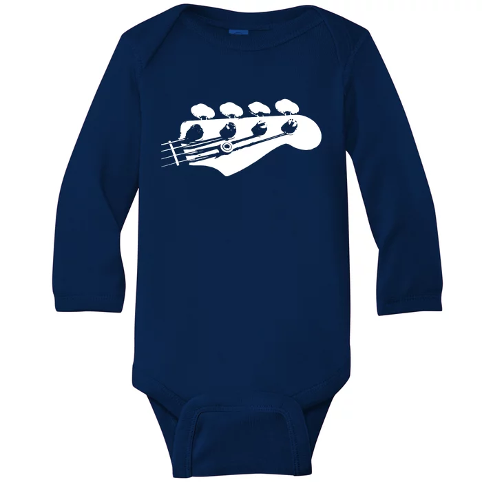 Bass Guitar Player Bassist Gift Baby Long Sleeve Bodysuit