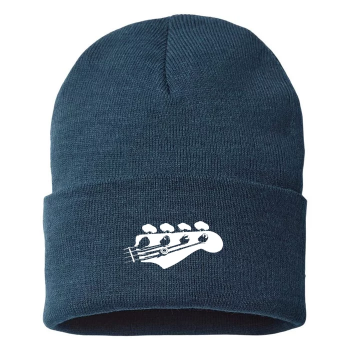 Bass Guitar Player Bassist Gift Sustainable Knit Beanie