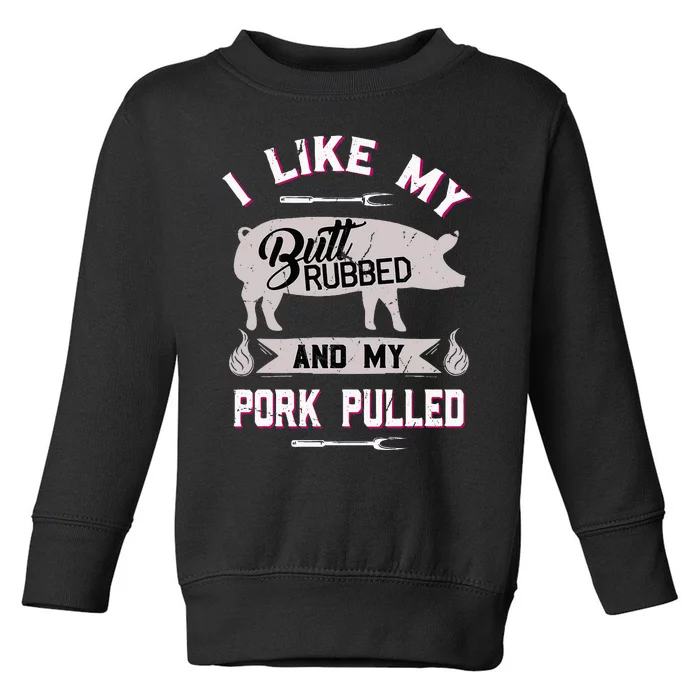 Bbq Grilling Pig Pulled Pork Toddler Sweatshirt