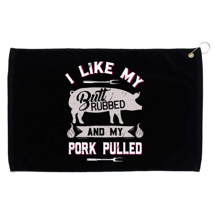 Bbq Grilling Pig Pulled Pork Grommeted Golf Towel