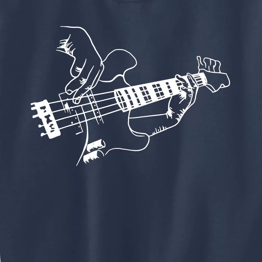 Bass Guitar Player Music Guitarist Musician Rock Kids Sweatshirt