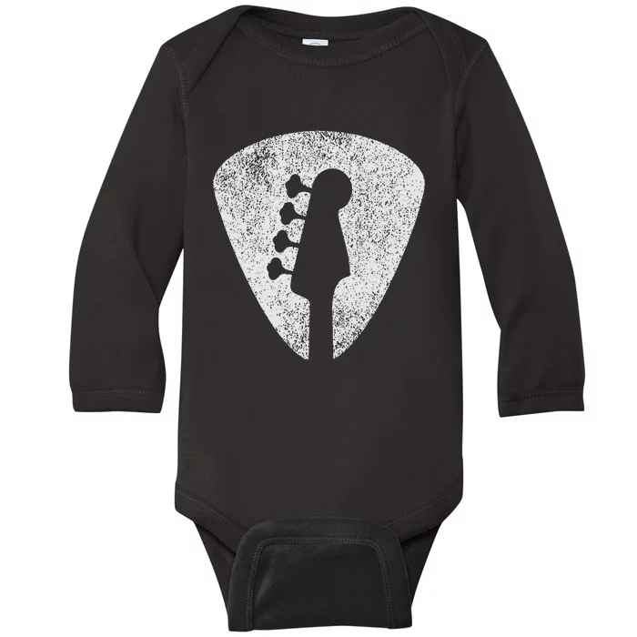 Bass Guitar Player Bassist Guitarist Musician Music Baby Long Sleeve Bodysuit