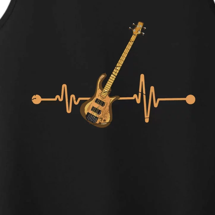 Bass Guitar Player Heartbeat Musical Instrument Bass Guitar Performance Tank