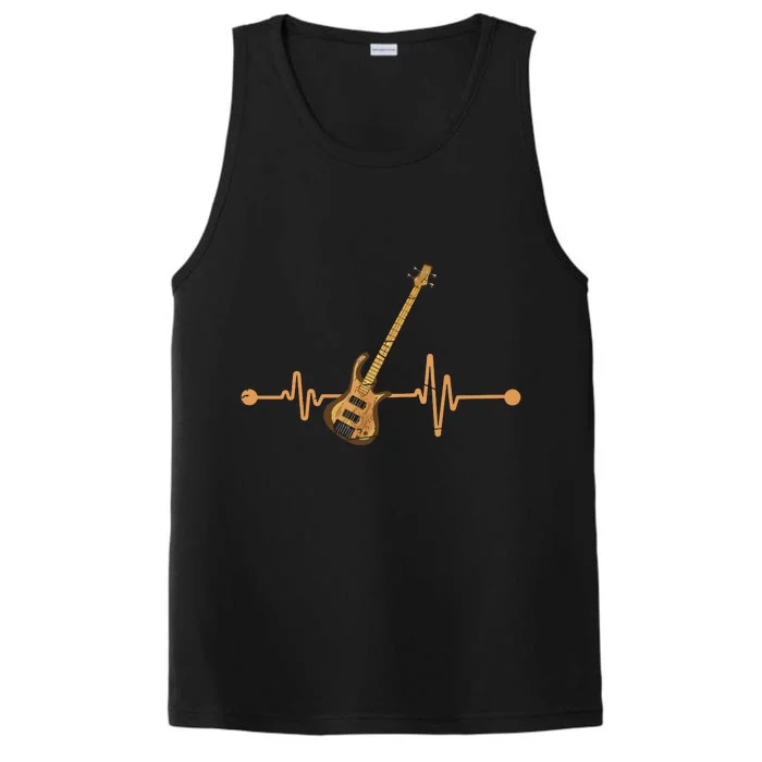 Bass Guitar Player Heartbeat Musical Instrument Bass Guitar Performance Tank