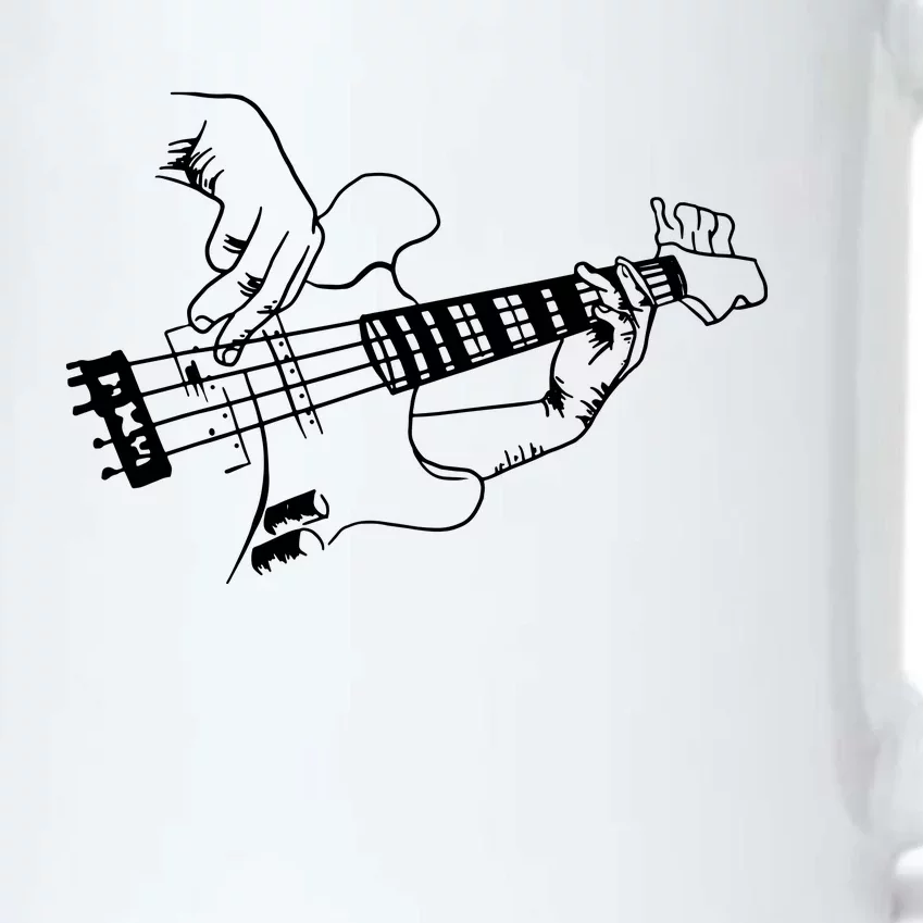 Bass Guitar Player Music Guitarist Musician Rock Black Color Changing Mug