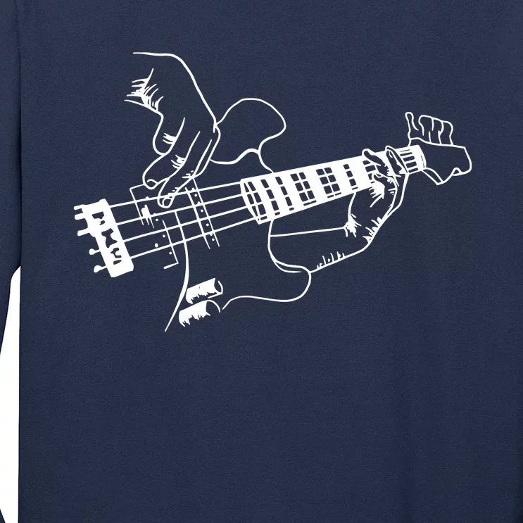 Bass Guitar Player Music Guitarist Musician Rock Long Sleeve Shirt