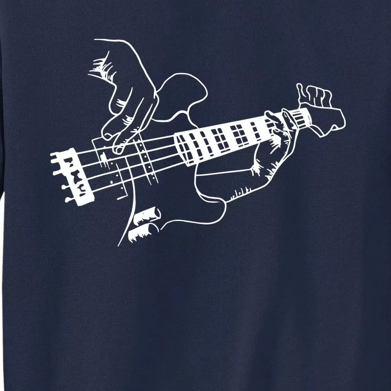 Bass Guitar Player Music Guitarist Musician Rock Tall Sweatshirt