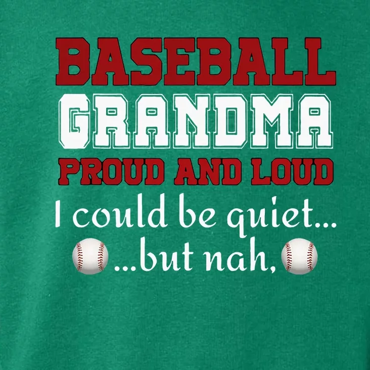 Baseball Grandma Proud And Loud Toddler Hoodie