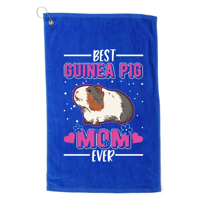 Best Guinea Pig Mom Ever Funny Gift Platinum Collection Golf Towel