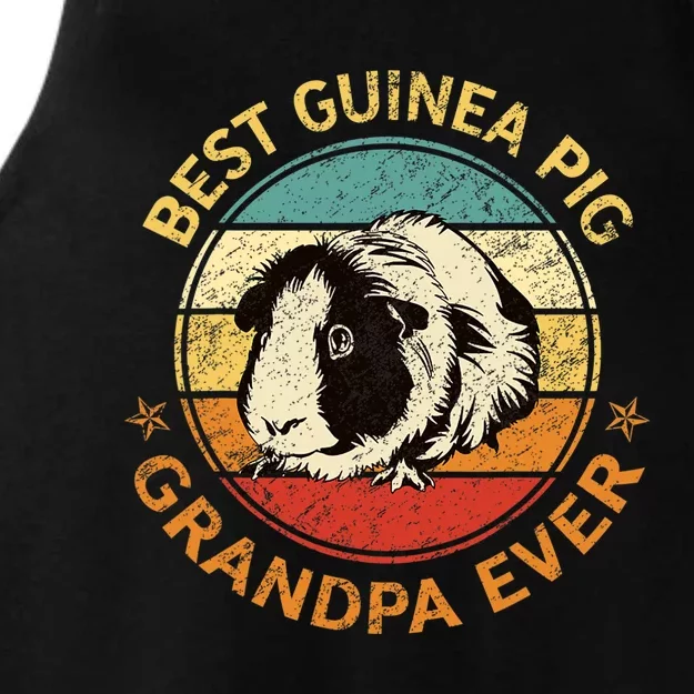 Best Guinea Pig Grandpa Ever Funny Fathers Day Ladies Tri-Blend Wicking Tank