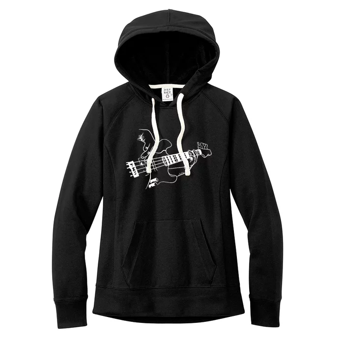 Bass Guitar Player Music Guitarist Musician Women's Fleece Hoodie