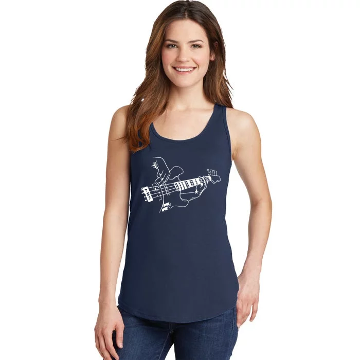 Bass Guitar Player Music Guitarist Musician Ladies Essential Tank