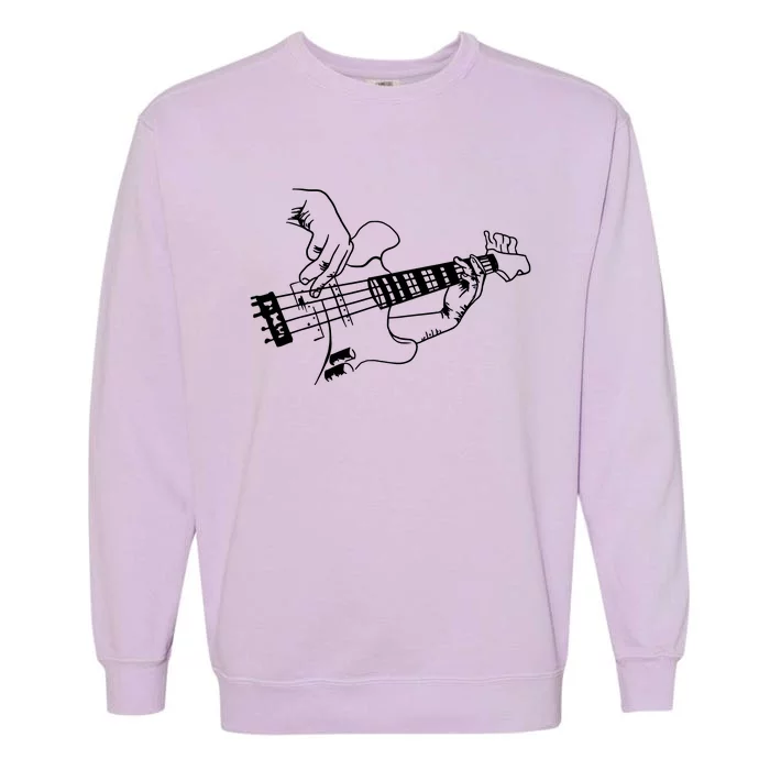 Bass Guitar Player Music Guitarist Musician Garment-Dyed Sweatshirt