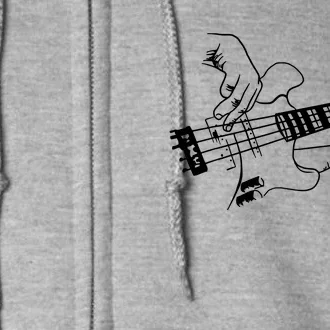 Bass Guitar Player Music Guitarist Musician Full Zip Hoodie