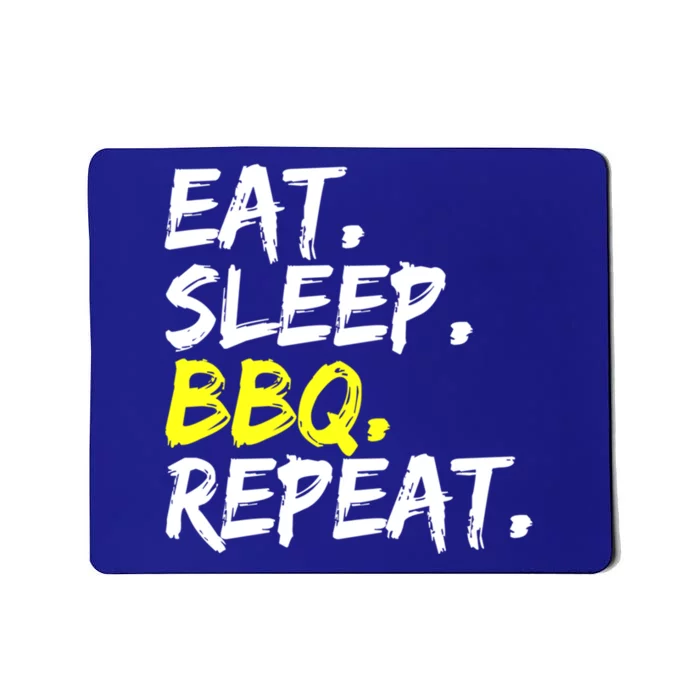 Bbq Grill Party Barbecue Eat Sleep Bbq Repeat Master Griller Gift Mousepad