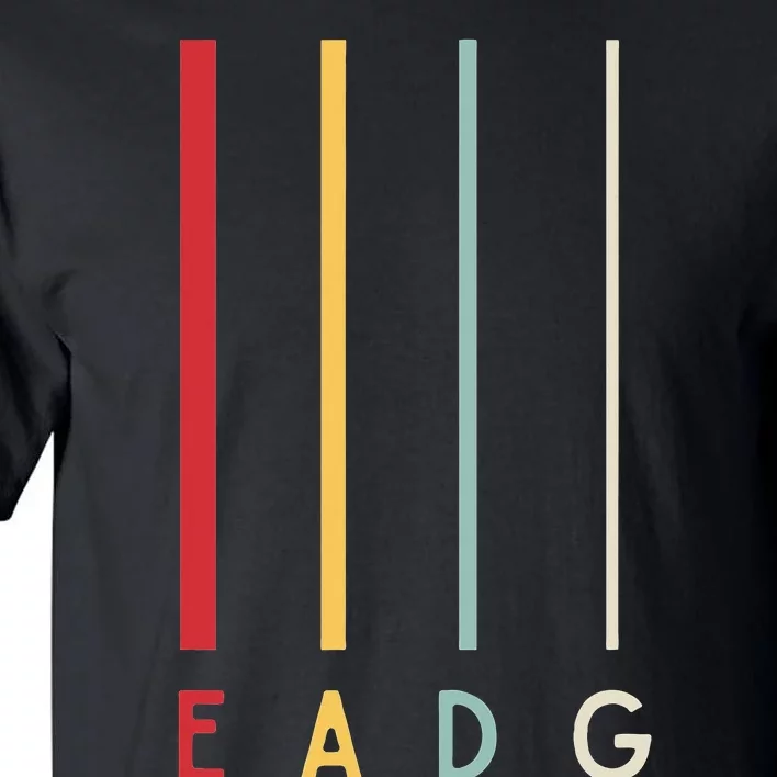 Bass Guitarist Player Eadg 4 Strings Bassist Band Musician Tall T-Shirt